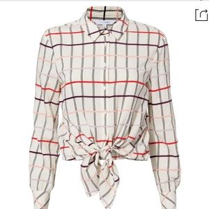 INTERMIX Porter Tie Top | Rainbow | 100% Cotton |